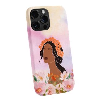 Floral Crown Portrait Phone Case