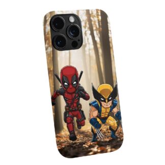 Deadpool & Wolverine Cartoon Clash Phone Case