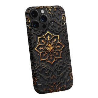 Golden Mandala Shadows Phone Case