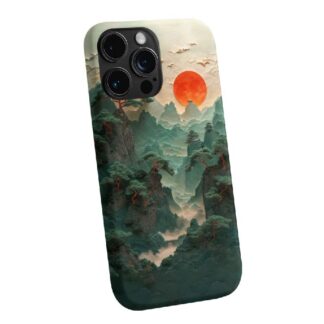 Foggy Forest Sunset Phone Case