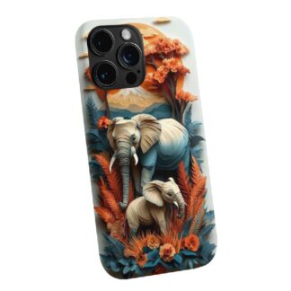 Elephant Jungle Scene Phone Case