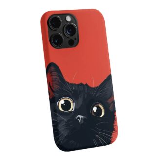 Sneaky Cat Peek Phone Case