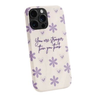 “Stronger Than You Think” Floral Case