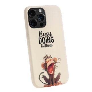 Yawning Pup “Busy Doing Nothing” Phone Case