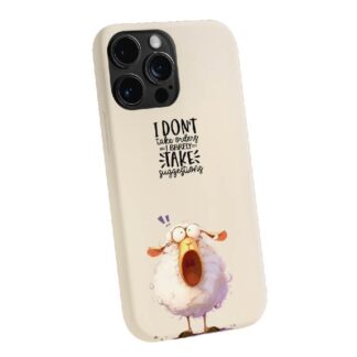 Screaming Sheep “I Don’t Care” Phone Case