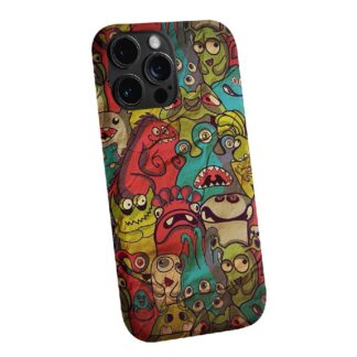 Colorful Doodle Monsters Phone Case